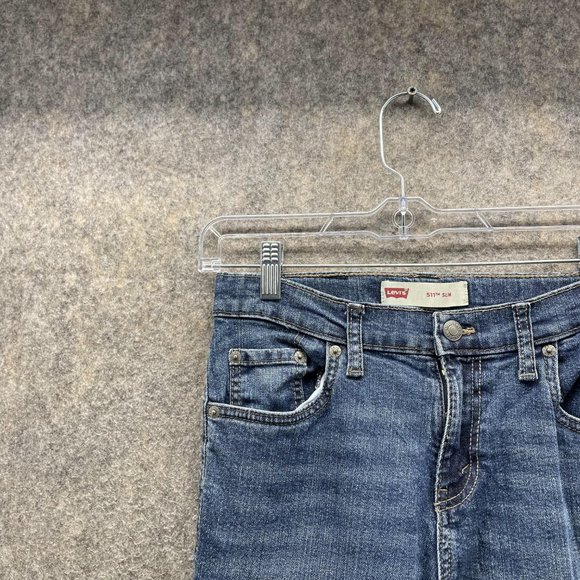 Levi's 511 Jeans Youth 14 Reg 27x27 Straight Blue Denim Pants Outdoor Slim Fit - Picture 3 of 11